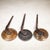 ABOUT A collection of three antique book embossing tool rollers with solid bronze heads and cast iron handles. Each piece...