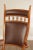 Traditional Mid Century Unusual High Back Sculpted Maple & Leather Arm Chair For Sale - Image 3 of 12