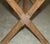 Antique Victorian Oak X Frame Dining Table with Marble Top, 1870s For Sale - Image 17 of 18