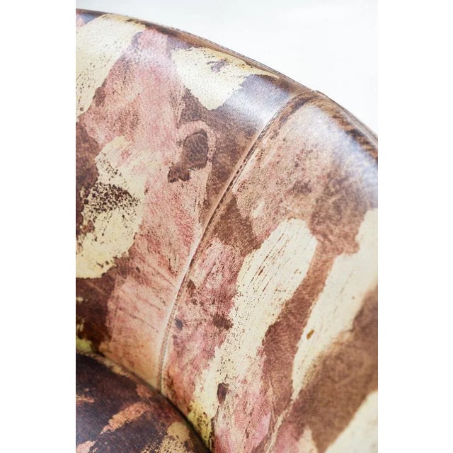 Set of Swivel Armchairs in Leather, 2000s For Sale - Image 9 of 18