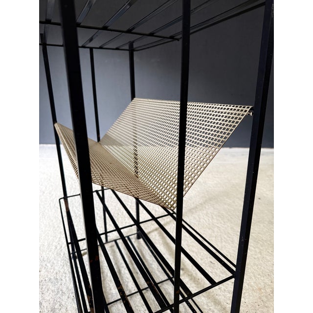 Mid-Century Industrial Newspaper Rack from Pilastro, Netherlands, 1950s For Sale - Image 10 of 13