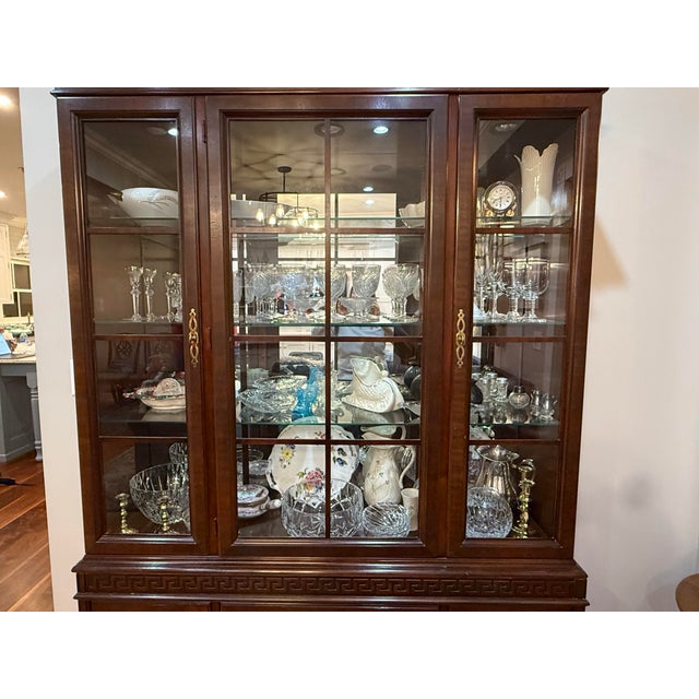 1990s China Cabinet (Drexel Chippendale) For Sale - Image 9 of 10
