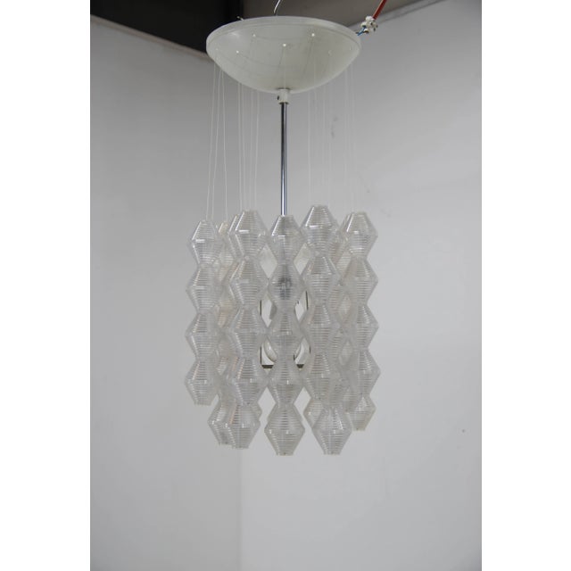 Brown Space Age Chandelier from Napako, 1970s For Sale - Image 8 of 11