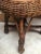 Brown Table and 2 Wicker Stools 1960s, Set of 3 For Sale - Image 8 of 14
