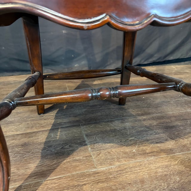 French Louis XV Style Walnut Dining Chairs With Rush Seats -Set of 8 For Sale - Image 11 of 12