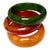 1930s Marbled Bakelite Bangles - Set of 3 For Sale