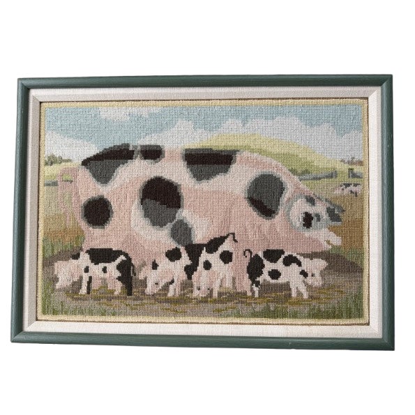 Custom Framed Hand-Embroidered English Country Needlepoints – Set of Four For Sale - Image 11 of 18