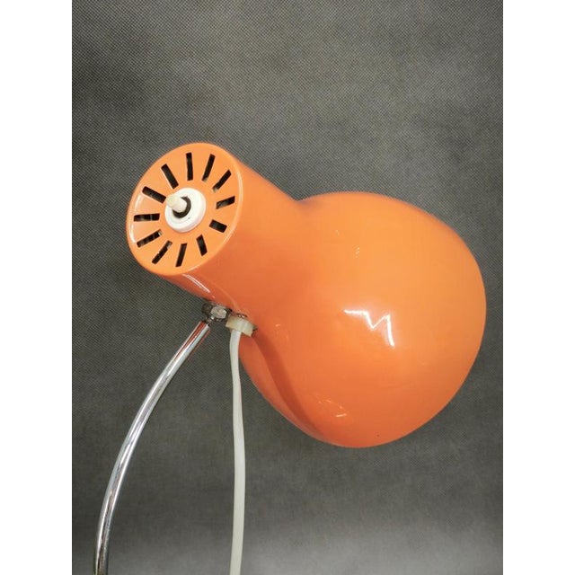 1960s Orange Table Lamp by Josef Hůrka for Napako, Czechoslovakia, 1960s For Sale - Image 5 of 13