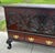 Wood Antique Solid Mahogany Shell Carved Claw Foot Centennial Blanket Chest For Sale - Image 7 of 17