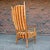 Maxwell Royal Orange and Brown Striped Mid-Century Modern High Back Arm Chair For Sale - Image 11 of 12
