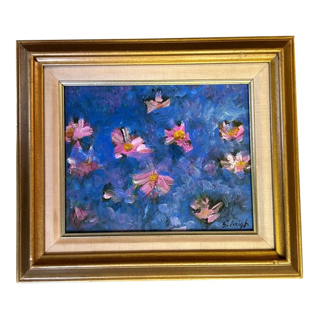 Contemporary Original Abstract Painting by Stephen Heigh “Summer Flowers” For Sale