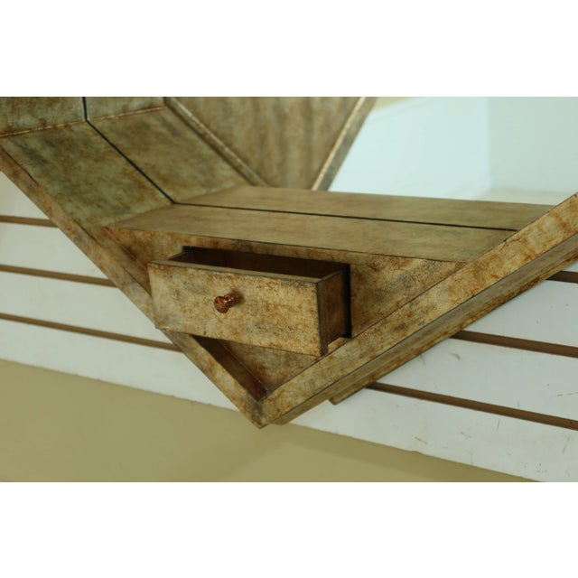 Labarge Beveled Glass Mirror 1 Door Gold Hanging Cabinet For Sale In Philadelphia - Image 6 of 7