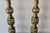 1970s Vintage Altar Size Pierced Brass Floor Candlestick Holders Ornate Reticulated Design Mid Century For Sale - Image 5 of 15