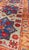 Mid 20th Century Vintage Turkish Rug With Star Design in Light Green, Orange, Red & Blue For Sale - Image 5 of 6