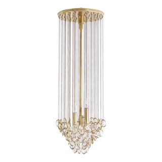 Large Mid-Century Modern Murano Glass Chandelier, Italy, 1960s For Sale