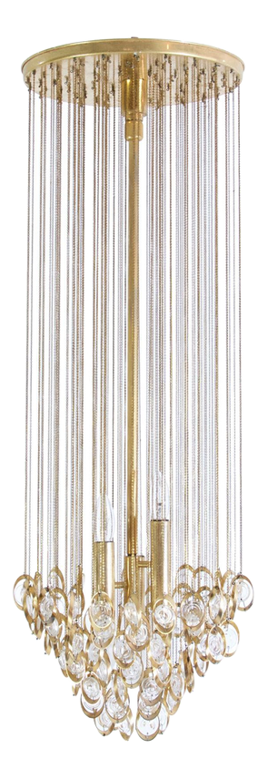 Large Mid-Century Modern Murano Glass Chandelier, Italy, 1960s