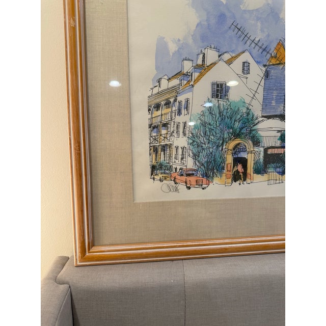 “Un Moulin De Montmartre” – Paris Windmill Scene - Signed For Sale - Image 4 of 4