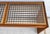 Mid-Century Modern Vintage Komfort Danish Lattice Pattern Teak and Glass Console Table For Sale - Image 3 of 9