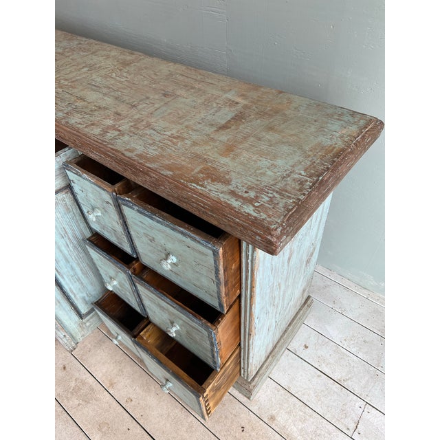 Italian Painted Multi Drawer, Sideboard Credenza For Sale - Image 6 of 11