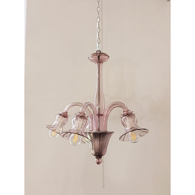 Vintage Murano Glass Chandelier, 1930s, in Flawless conditions. Designed 1920 to 1949 Up to 250V (Europe/UK Standard).The...