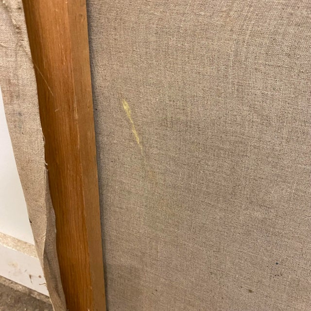 Pink Mid 20th Century Abstract Infrastructure Painting For Sale - Image 8 of 9