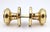 Reclaimed Traditional Cast Brass Rope Door Knobs For Sale - Image 4 of 6