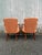 Queen Anne Pair of Vintage Queen Anne Style Upholstered Arm Chairs For Sale - Image 3 of 17