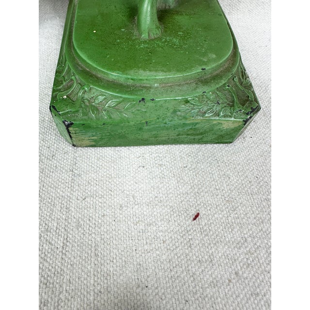 Antique 1920’s Cast Iron Bookends Depicting “Loie Fuller”-a Pair For Sale In New Orleans - Image 6 of 10