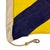 This vintage signal flag is fully sewn from a sheer woolen cloth in navy blue and vibrant yellow. Please note minor holes,...