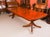 Vintage Regency Revival Twin Pillar Flame Mahogany Dining Table For Sale - Image 15 of 16