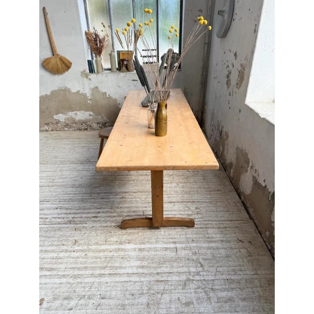 Pine Dining Table, Perriand Mountain, France, 1960s For Sale - Image 10 of 18