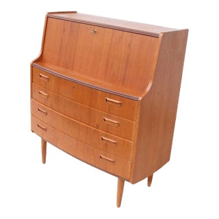 1970s Danish Midcentury Secretary Dresser For Sale