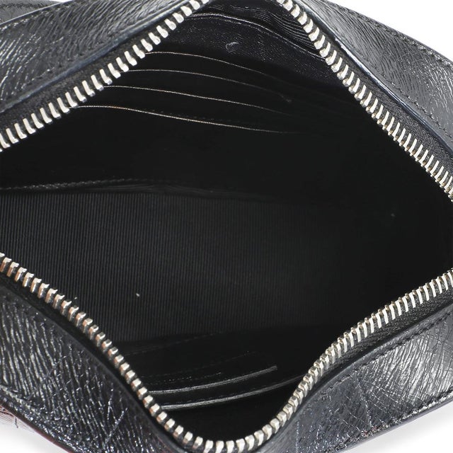 Black Crocodile Embossed Calfskin Mini Camera Bag For Sale - Image 9 of 9