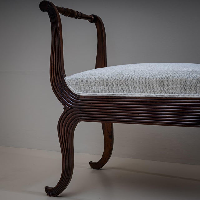 Mid-20th Century Pair of Walnut Tabourets, Italy For Sale - Image 15 of 18