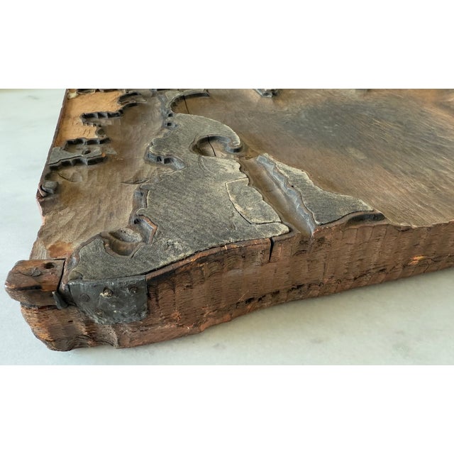 Brown Vintage Sculptural Wood Wall Art For Sale - Image 8 of 14