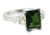 Add a touch of elegance to your collection with this Estate 14K White Gold Tourmaline and Diamond Solitaire Ring....