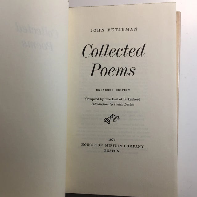 Tan John Betjeman Collected Poems 20th Century American Poetry Set of 2 For Sale - Image 8 of 11
