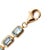 Early 21st Century 14k Yellow Gold 17.84ctw Bezeled Aquamarine Adjustable Tennis Chain Necklace For Sale - Image 5 of 8