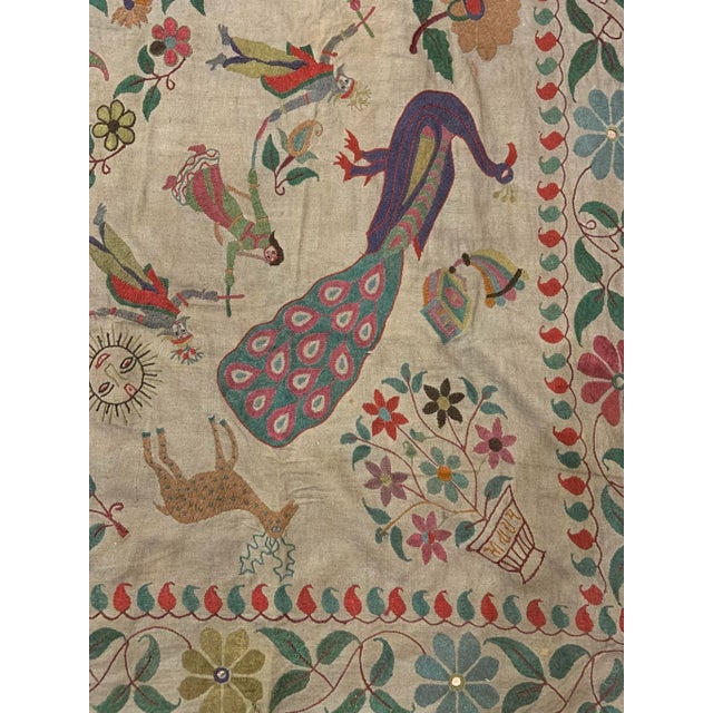 This vintage embroidery comes from a region called Gujarat and are about 23-35 years old. It’s a special embroidery that...