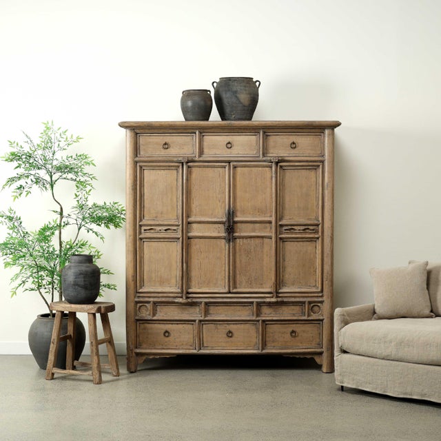 Handcrafted from reclaimed solid wood, this vintage six-drawer storage cabinet brings timeless architectural character and...