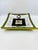 Black Large Grecian Aldon Glass Tray For Sale - Image 8 of 11