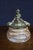 Pair of Italian decorative lidded boxes, each formed from richly veined pink and cream marble with a gilt-bronze or...