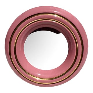 Italian Photo Frame in Pink Lacquered Wood, Italy, 1980s For Sale