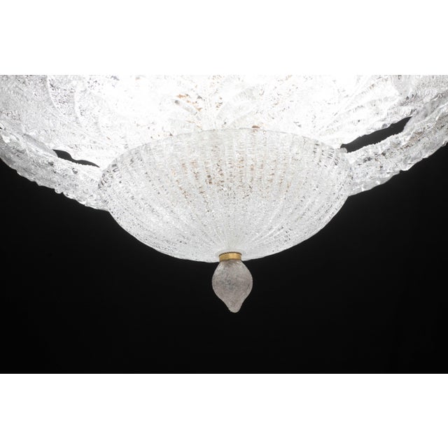 Napoli, Italian Murano Glass Ceiling Light or Flush Mount, 1970s For Sale - Image 10 of 12