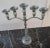 Sarreid Ltd. Modern Sarreid Metal and Crystal Candelabra For Sale - Image 4 of 10