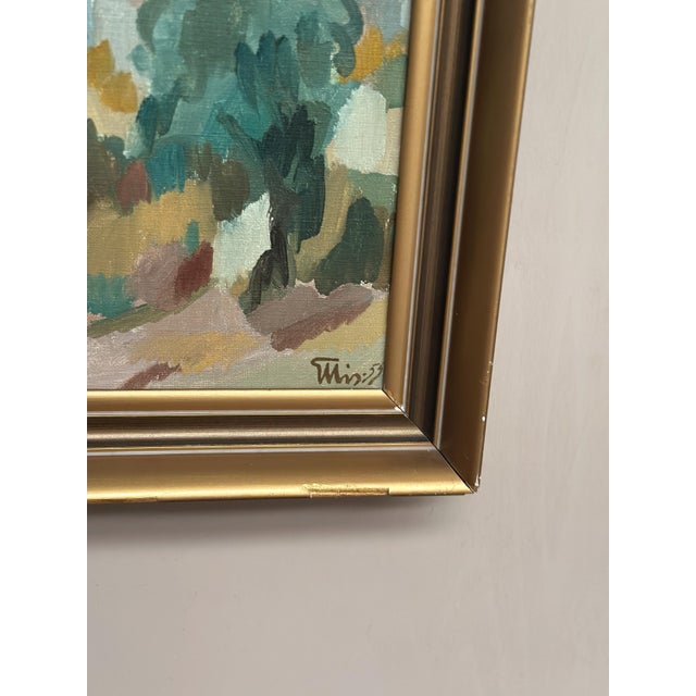 Bengt Ellis, Southern City, 1955, Oil on Canvas, Framed For Sale - Image 6 of 18