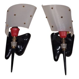Wall Lights by Pierre Guariche, France, 1950s, Set of 2 For Sale
