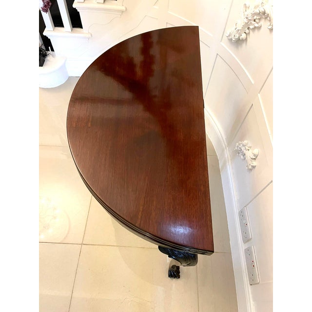 18th Century George III Mahogany Irish Triple Top Card Table, 1780s For Sale - Image 10 of 16