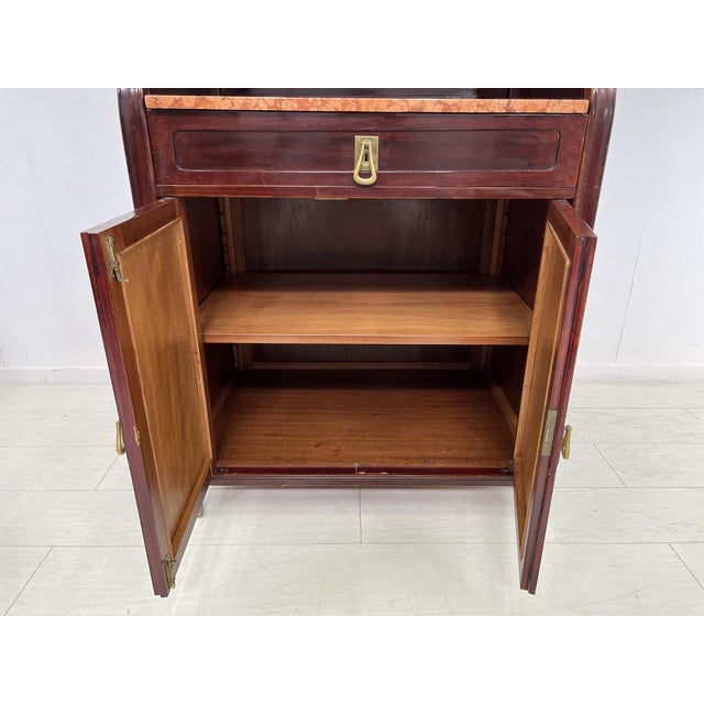 Brown Art Nouveau Display Cabinet from Jacob & Josef Kohn, Vienna, 1890s For Sale - Image 8 of 12