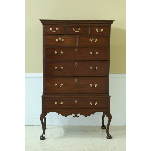 Kittinger Colonial Williamsburg Model Cw153 Mahogany Highboy Chairish